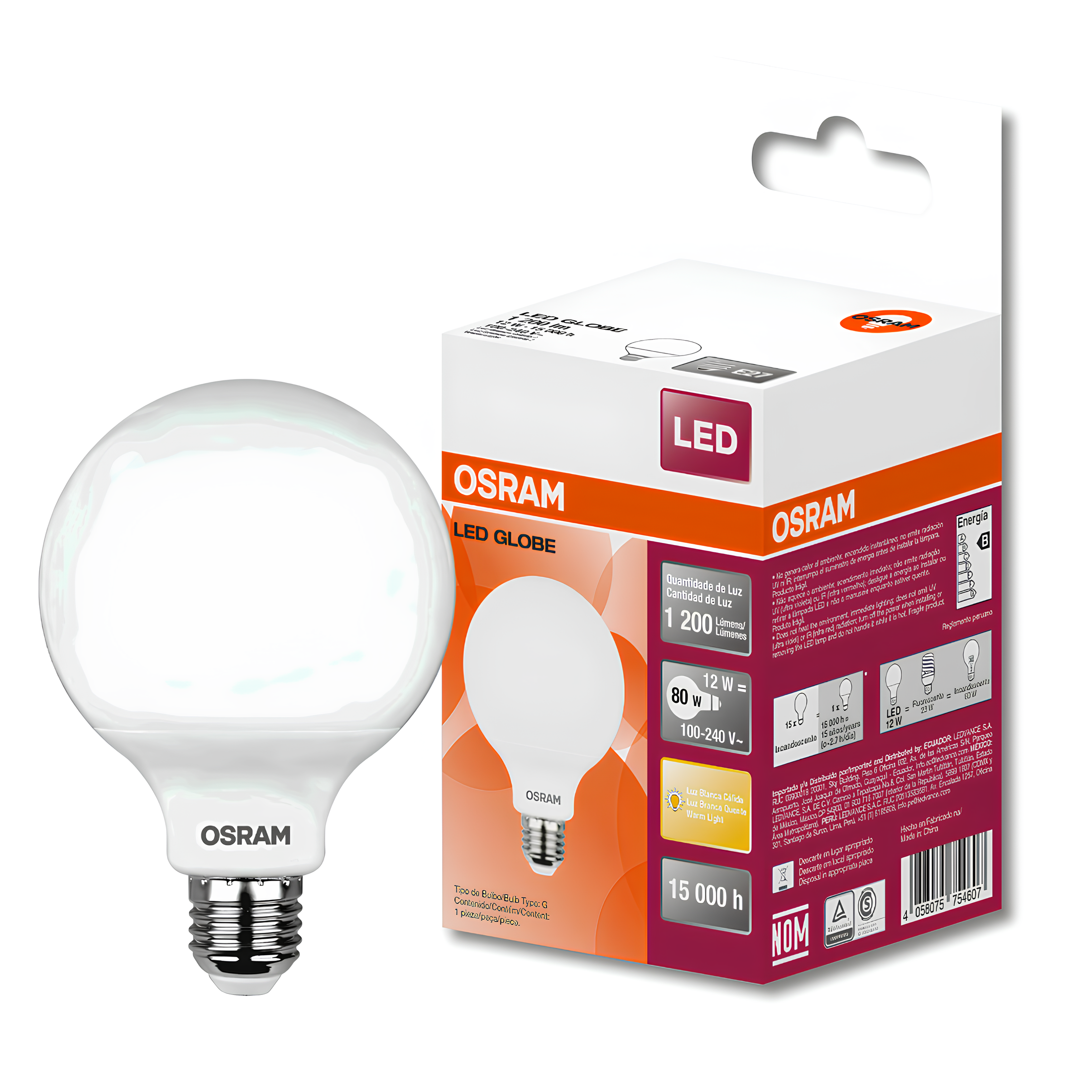 Lampadina Led E27 globo 11w 2700k