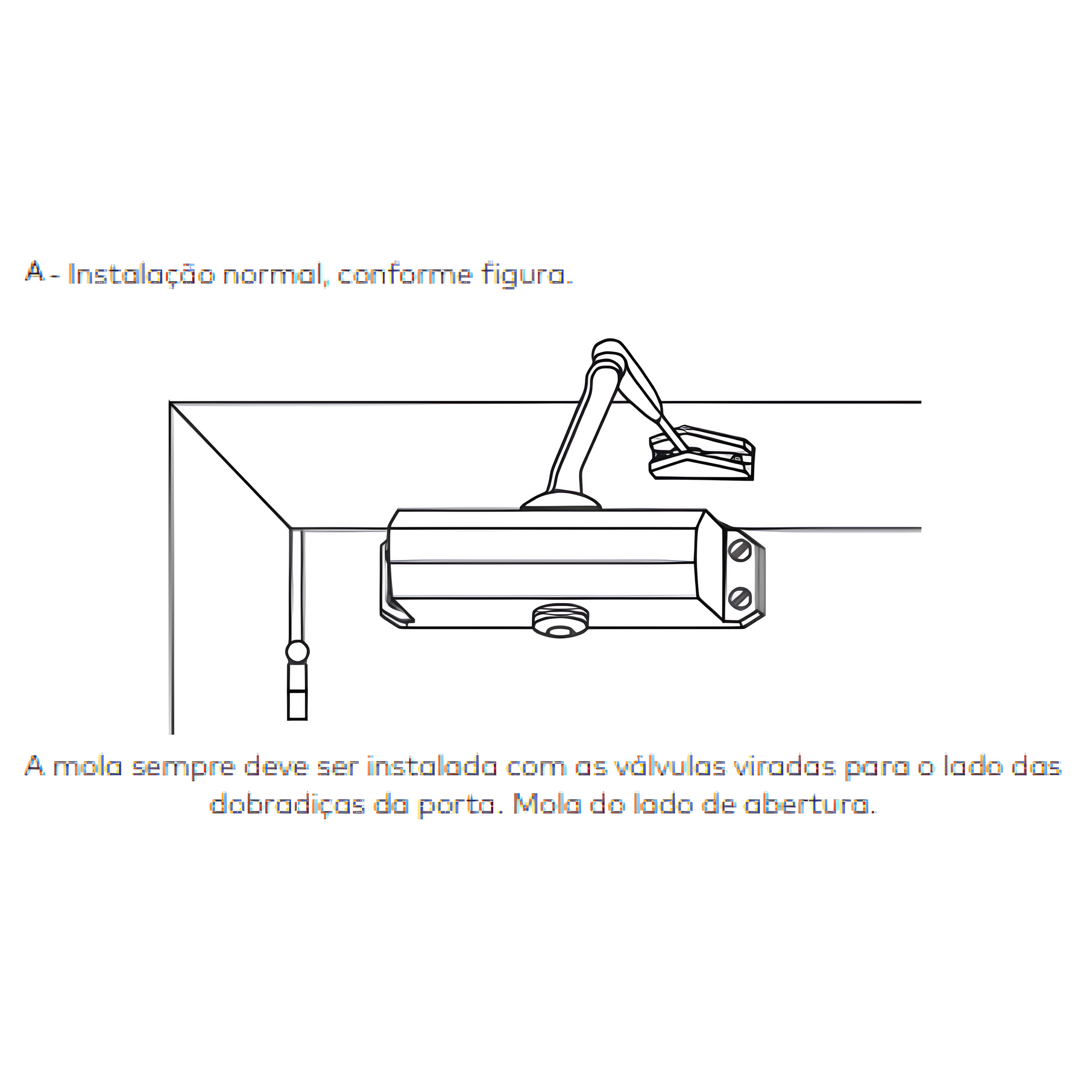 Mola Aérea Hidráulica Porta Dorma Ma 100/2 - Branca