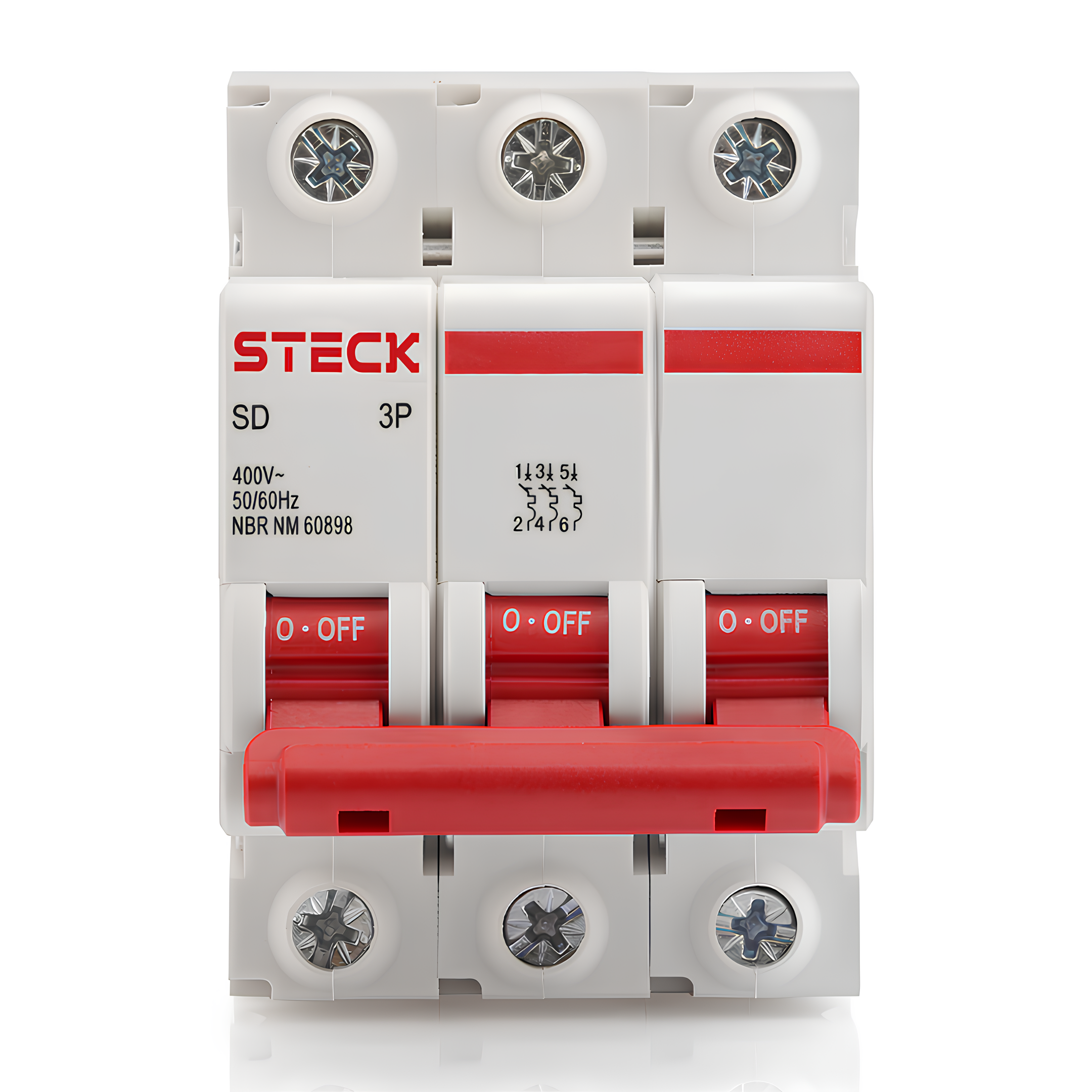 Disjuntor DIN Tripolar 100A SDD3C100 10KA – STECK