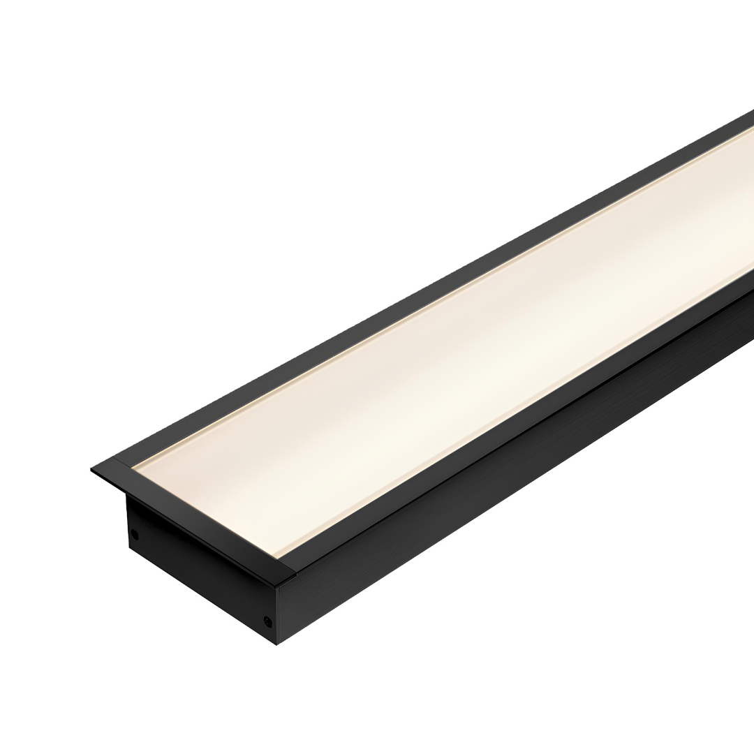 Perfil De Embutir Reto Linear 2m Preto 7018119 Ledvance