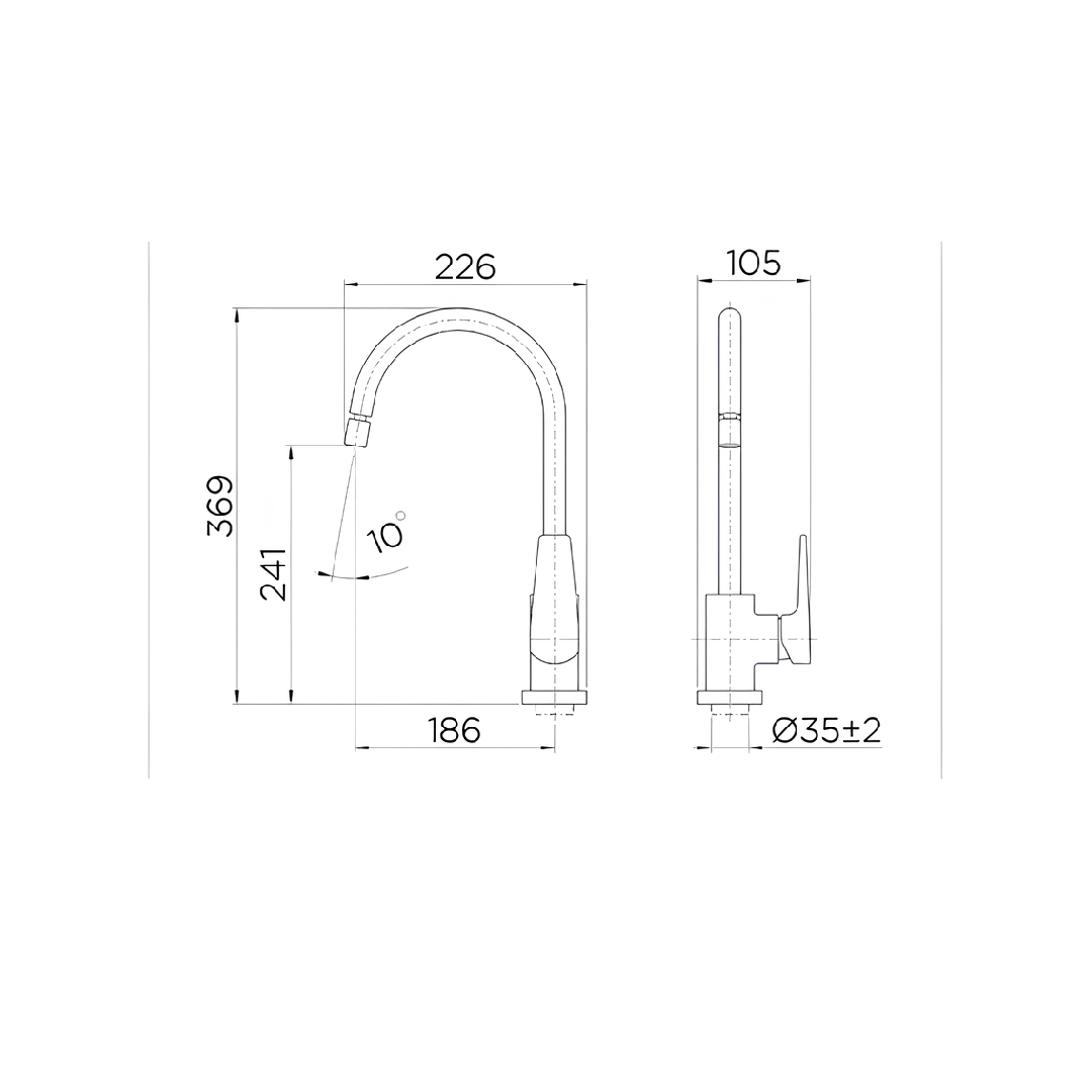 Misturador Monocomando Cozinha Bica Alta Cromado Lift Docol