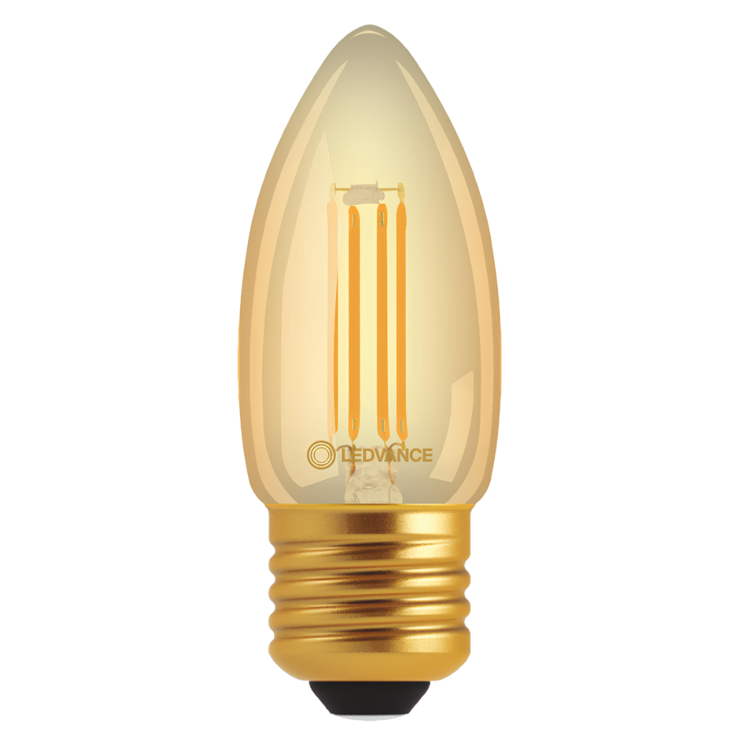 Lampada Led Vela Filamento Vintage Dim 4,5W 2500K 420Lm Ledvance