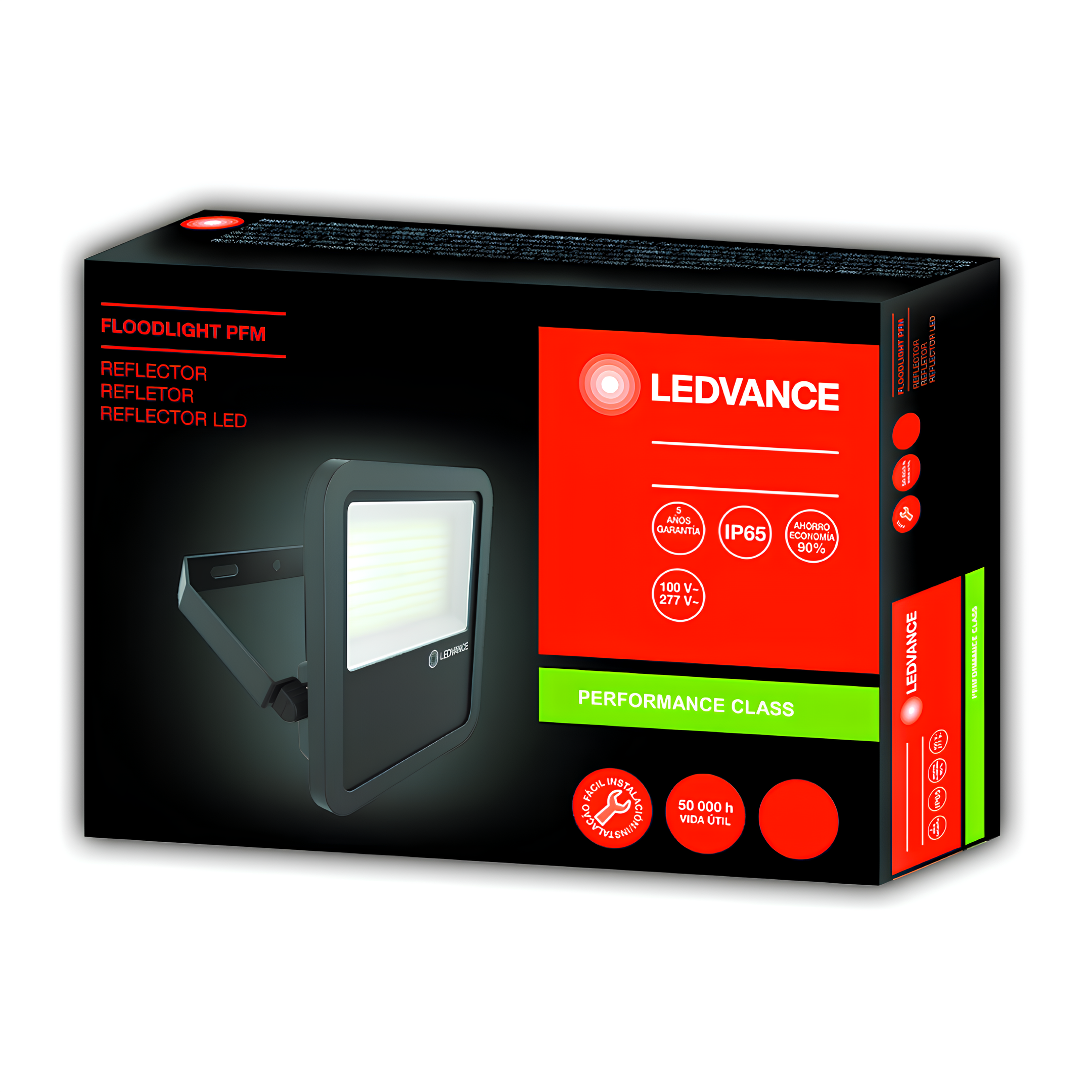 Refletor Led Floodlight Pfm Preto 80W 100° Ip65 Bivolt Ledvance