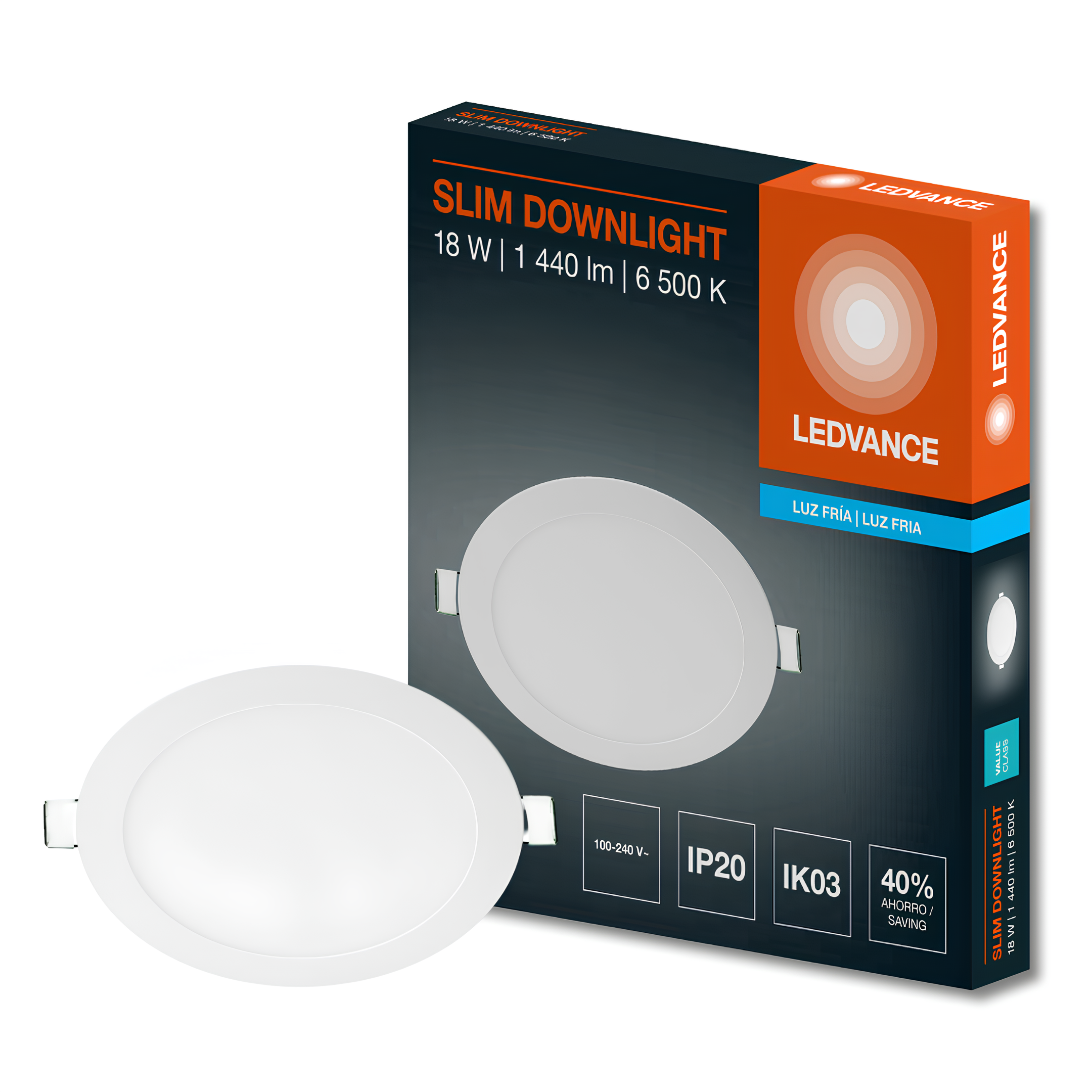 Luminaria Led Embutir Rd Downlight 22Cm 18W 1350Lm Ledvance