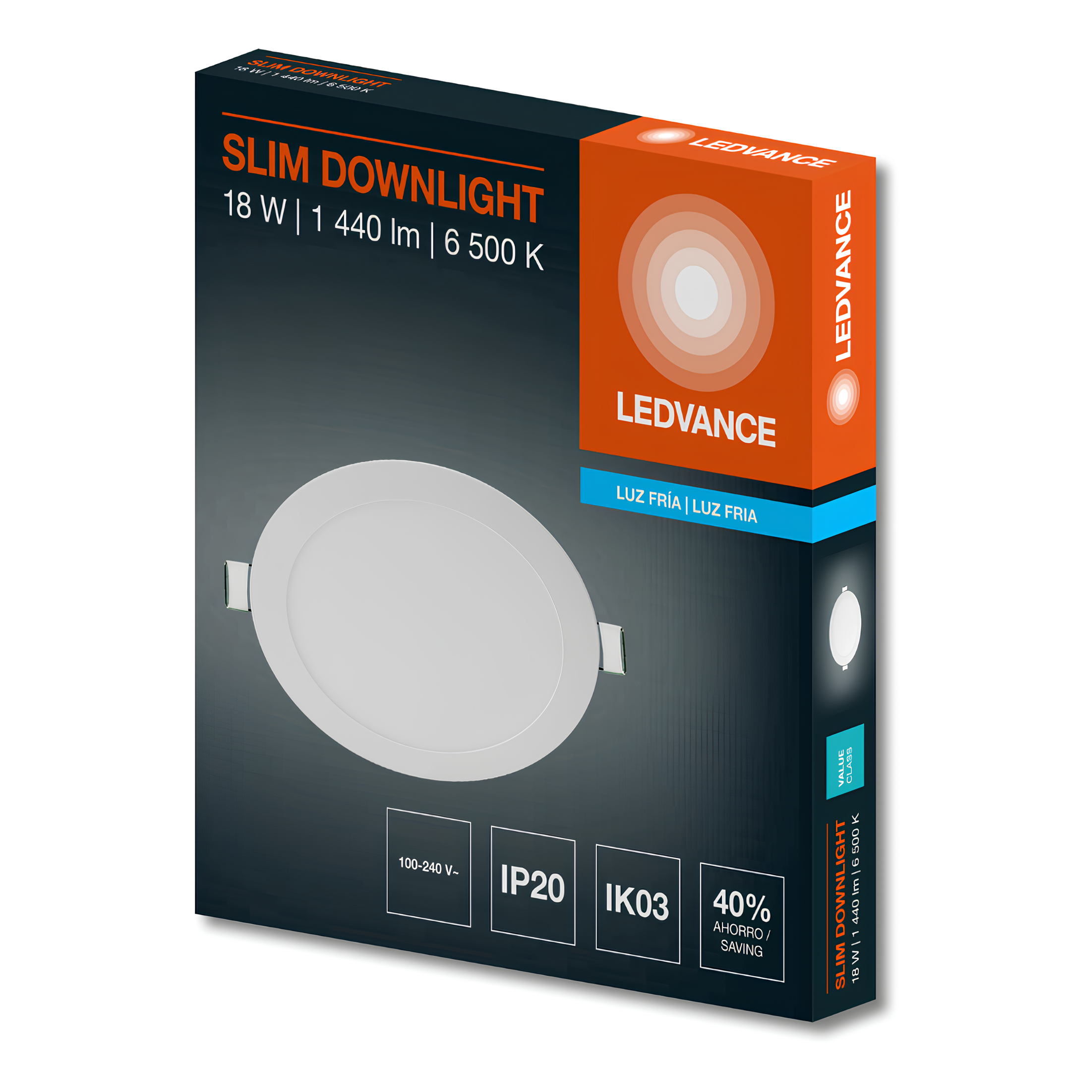 Luminaria Led Embutir Rd Downlight 22Cm 18W 1350Lm Ledvance