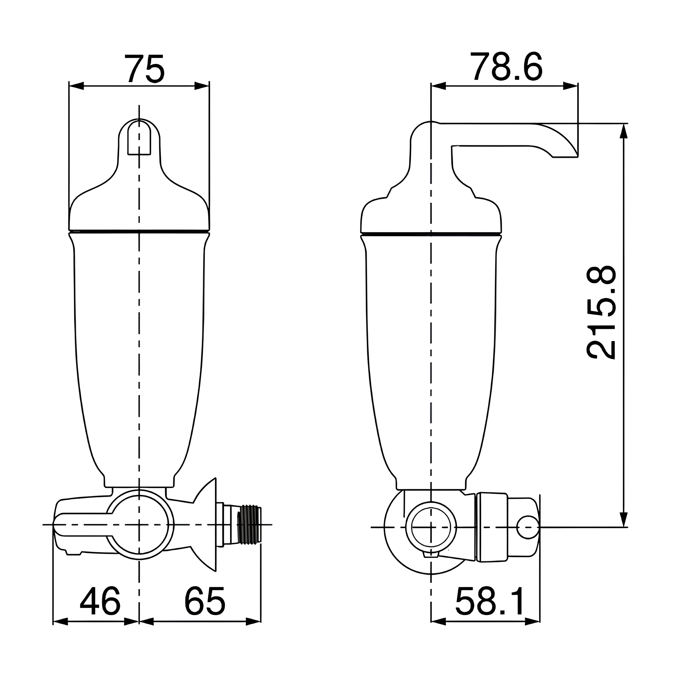 Purificador De Agua Com Registro Acqua Bella Lorenzetti