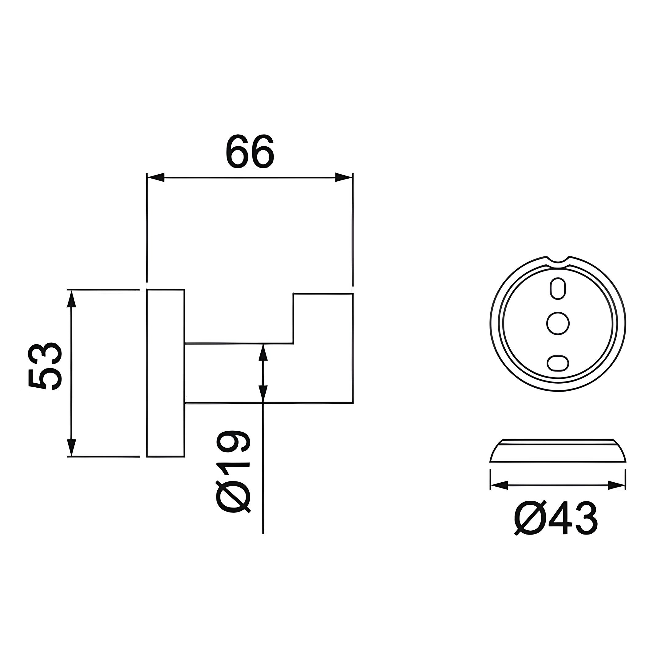 Cabide De Parede Loren Loft Preto 2060 B82 Lorenzetti