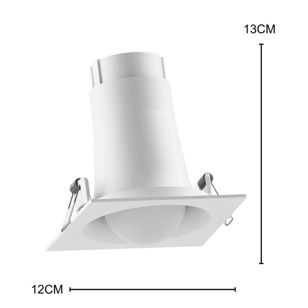 Spot Led Quadrado Embutir Branco Bulbo 10,5W 1311Lm Bivolt Osram