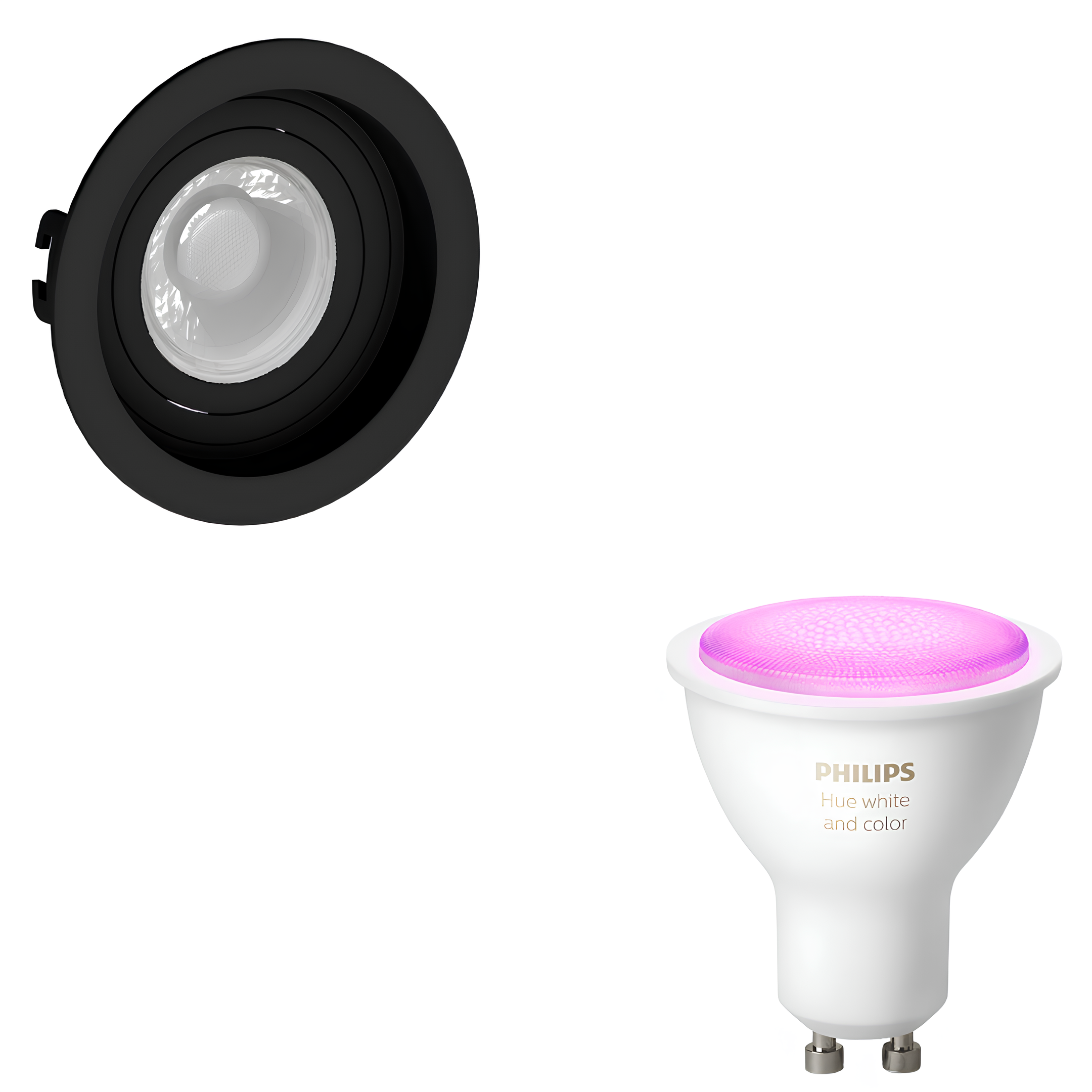 Spot Redondo Recuado Dicroica Pt 6W Rgb 36° Philips Hue