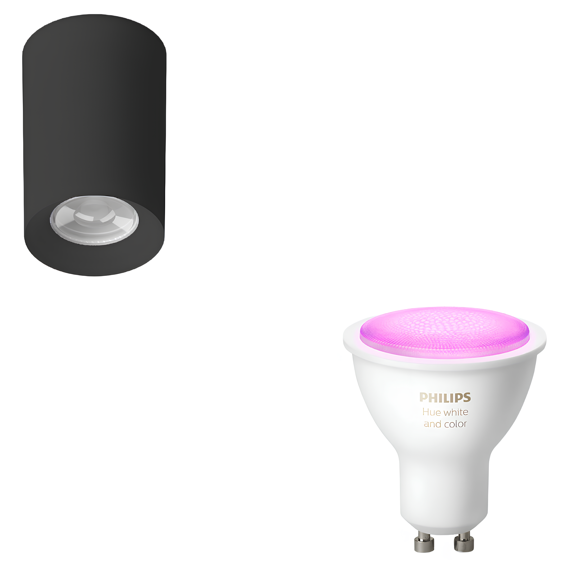 Spot Redondo Tower Recuada Dicroica Pt 6W Rgb Philips Hue