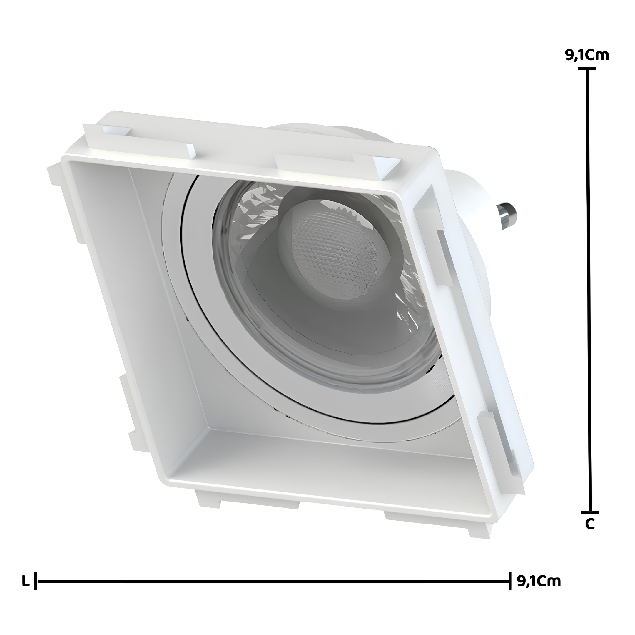 Spot Quadrado No Frame Dicroica Br 6W Rgb 36° Philips Hue