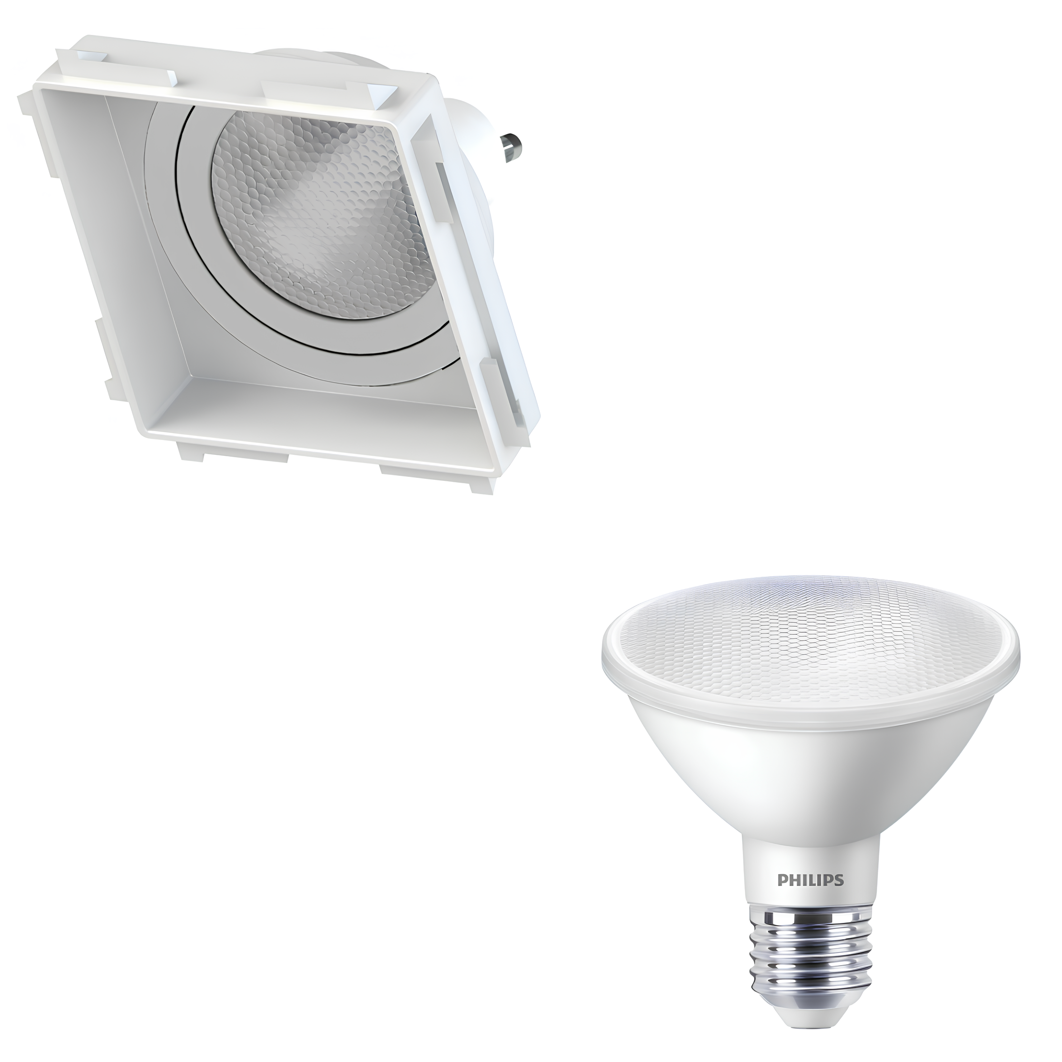 Spot Led Quadrado No Frame Par30 Br 9,5W 900Lm 25° Philips