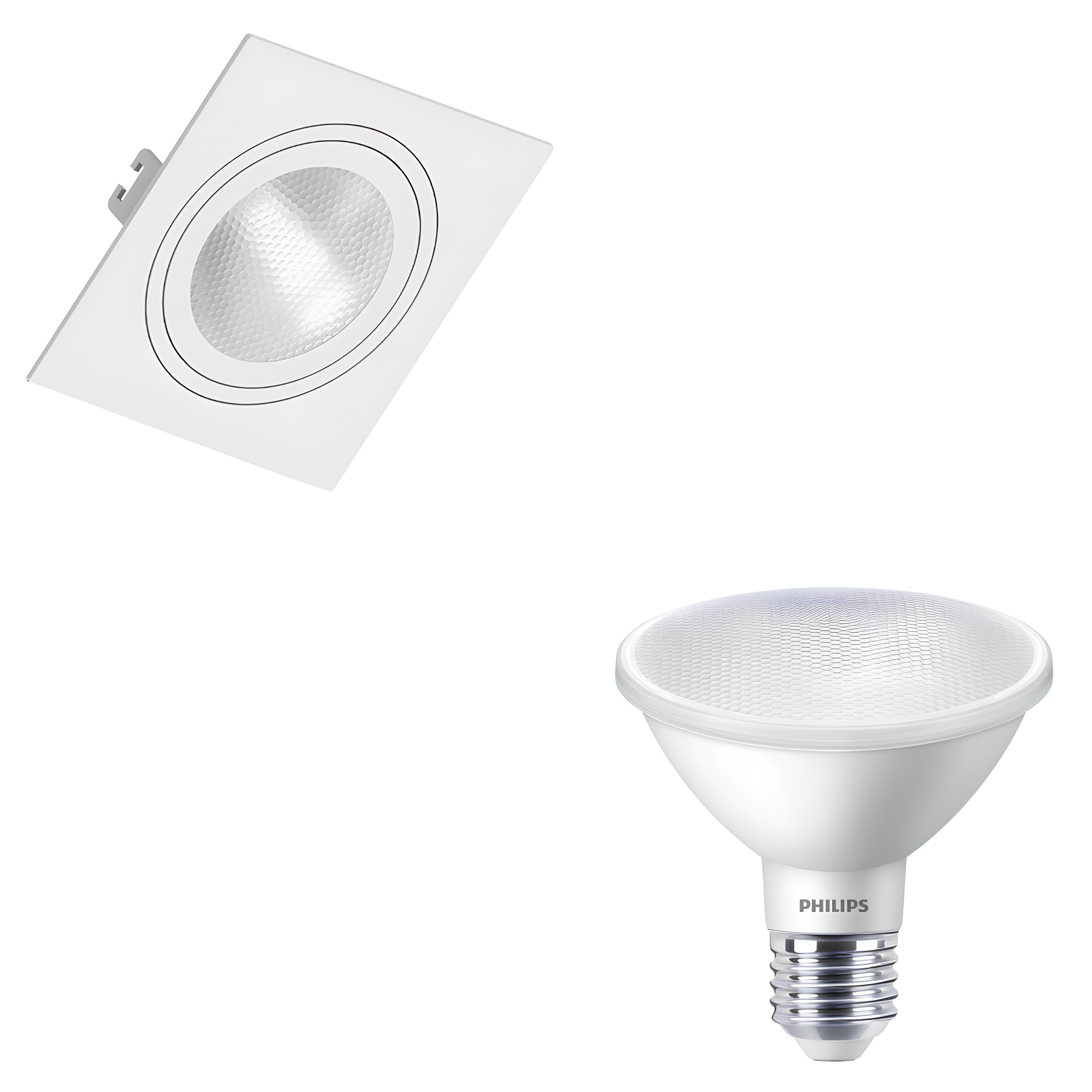 Spot Quadrado Embutir Par30 Br 9,5W 900Lm 25° Philips