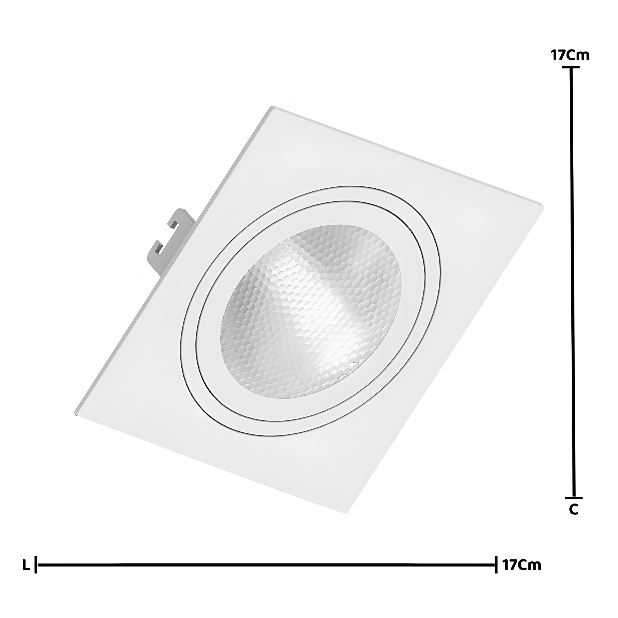 Spot Quadrado Embutir Par30 Br 9,5W 900Lm 25° Philips