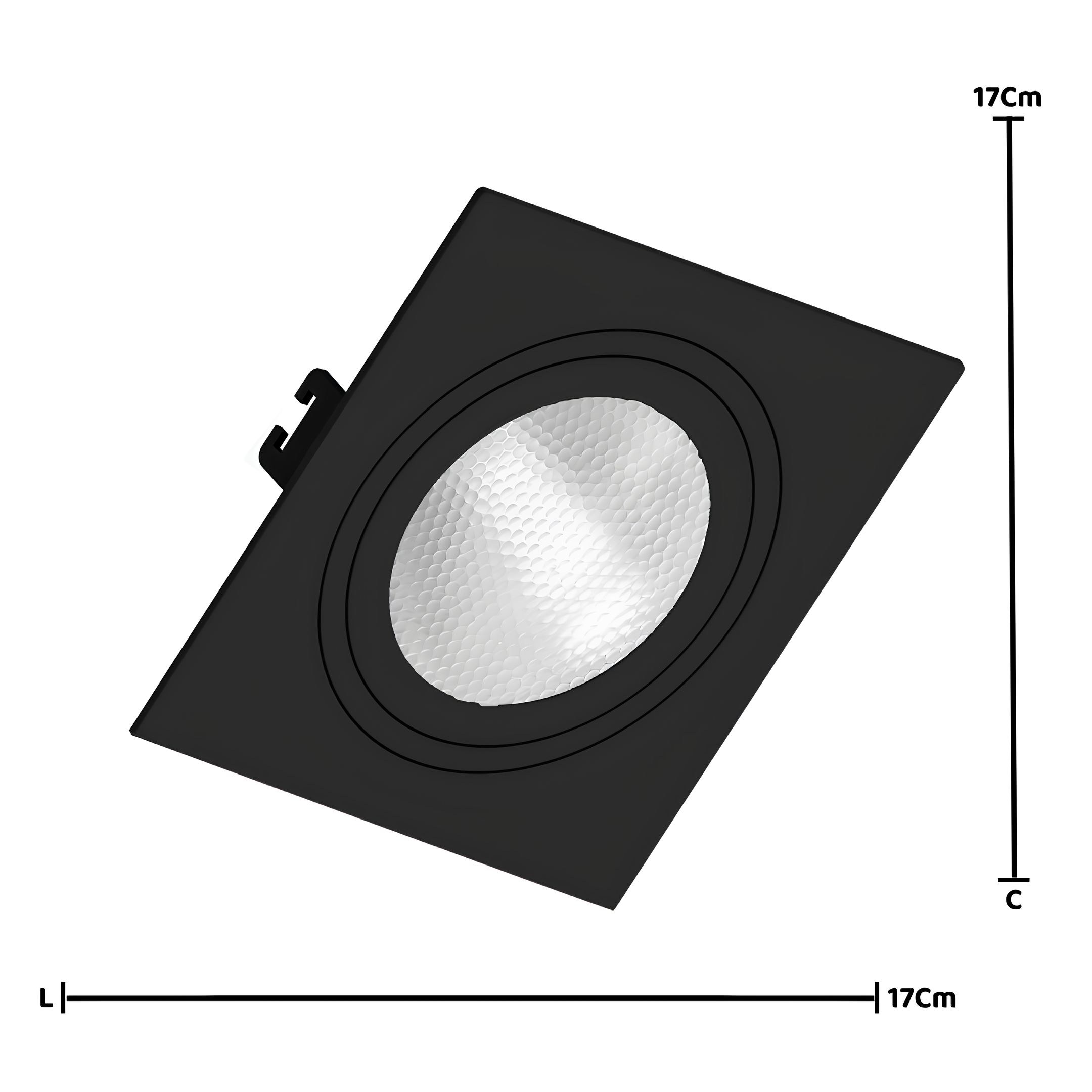 Spot Led Quadrado Embutir Par30 Pt 28W 900Lm 30° Philips