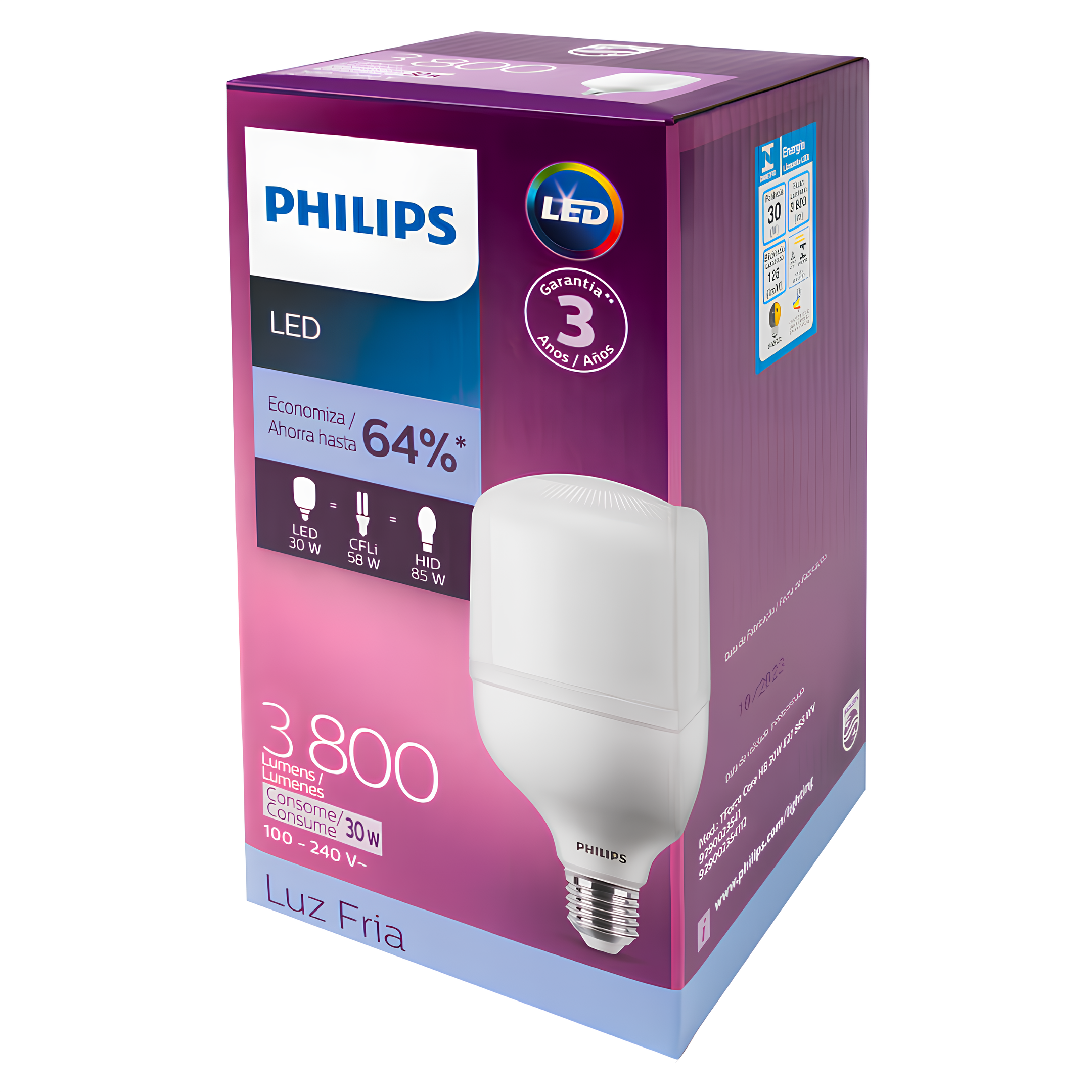 Lampada Led Alta Potencia Trueforce 30W 6500K 3800Lm 180° Philips