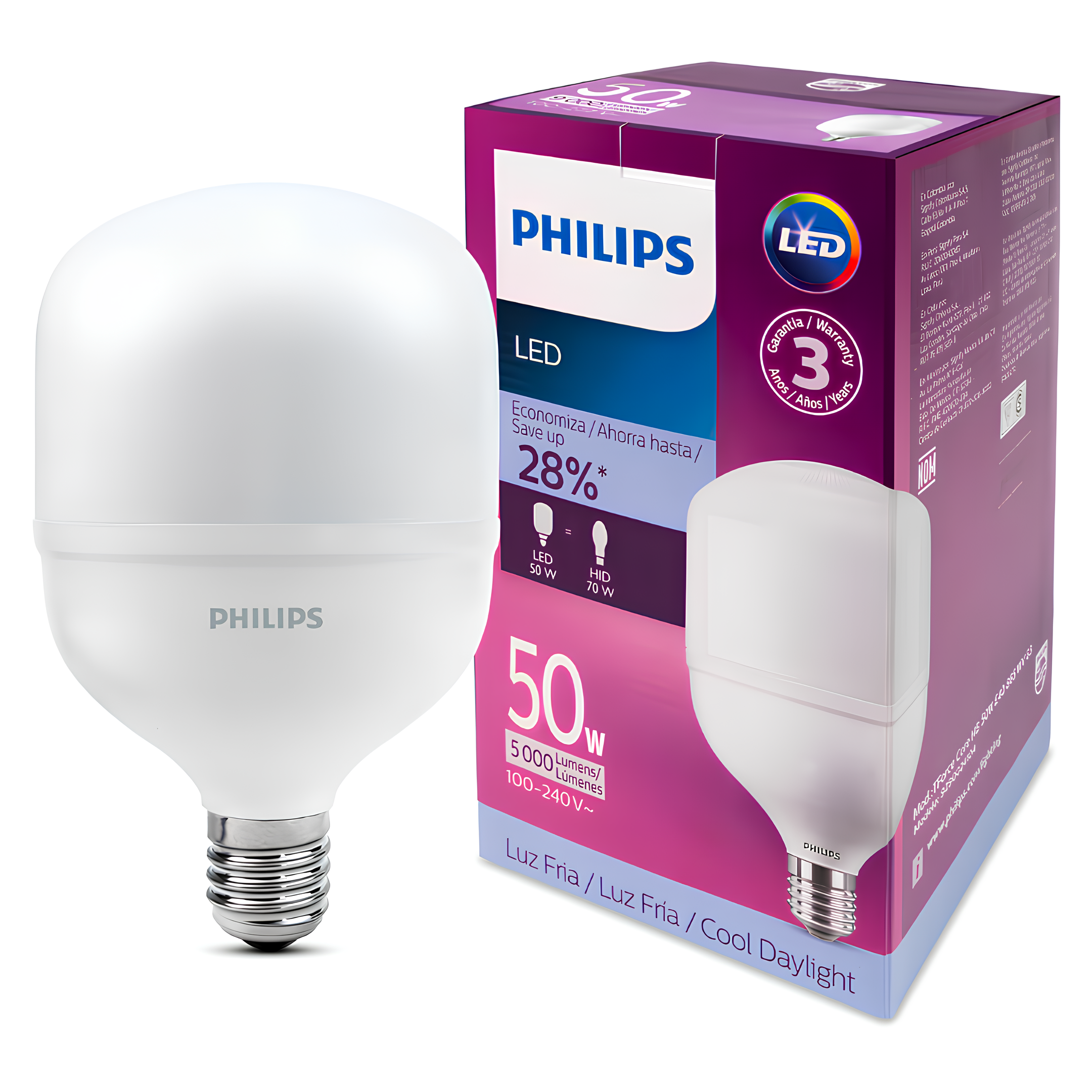 Lampada Led Alta Potencia Trueforce 50W 6500K 5000Lm 180° Philips