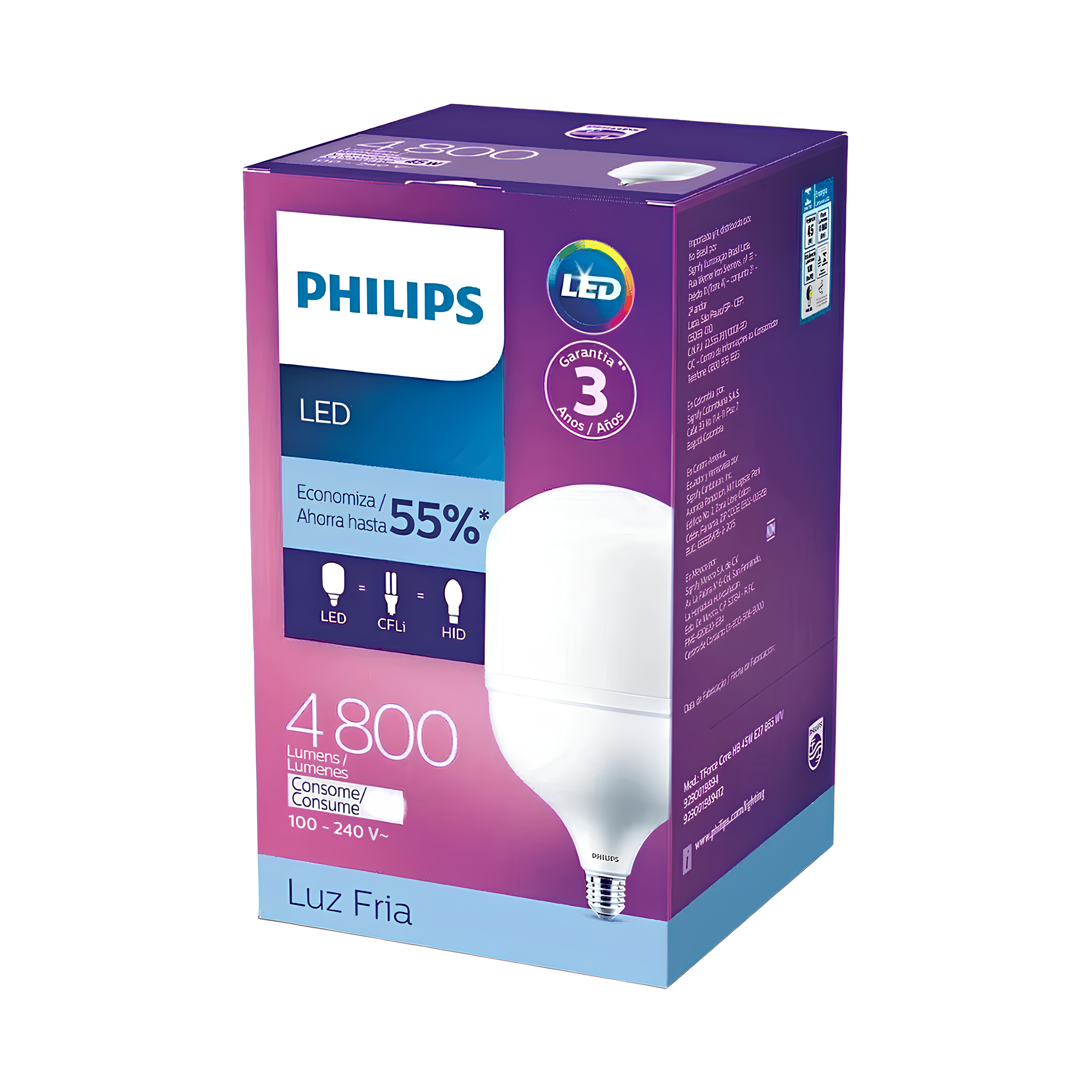 Lampada Led Alta Potencia Trueforce 60W 6500K 7000Lm 150° Philips