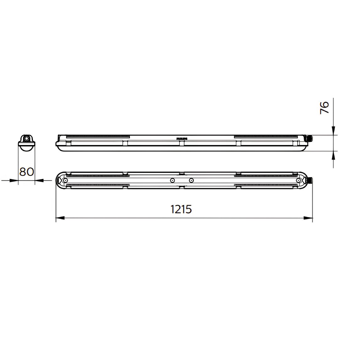 Luminaria Hermetica 120Cm 28,6W 4000lm IP65 220V Philips