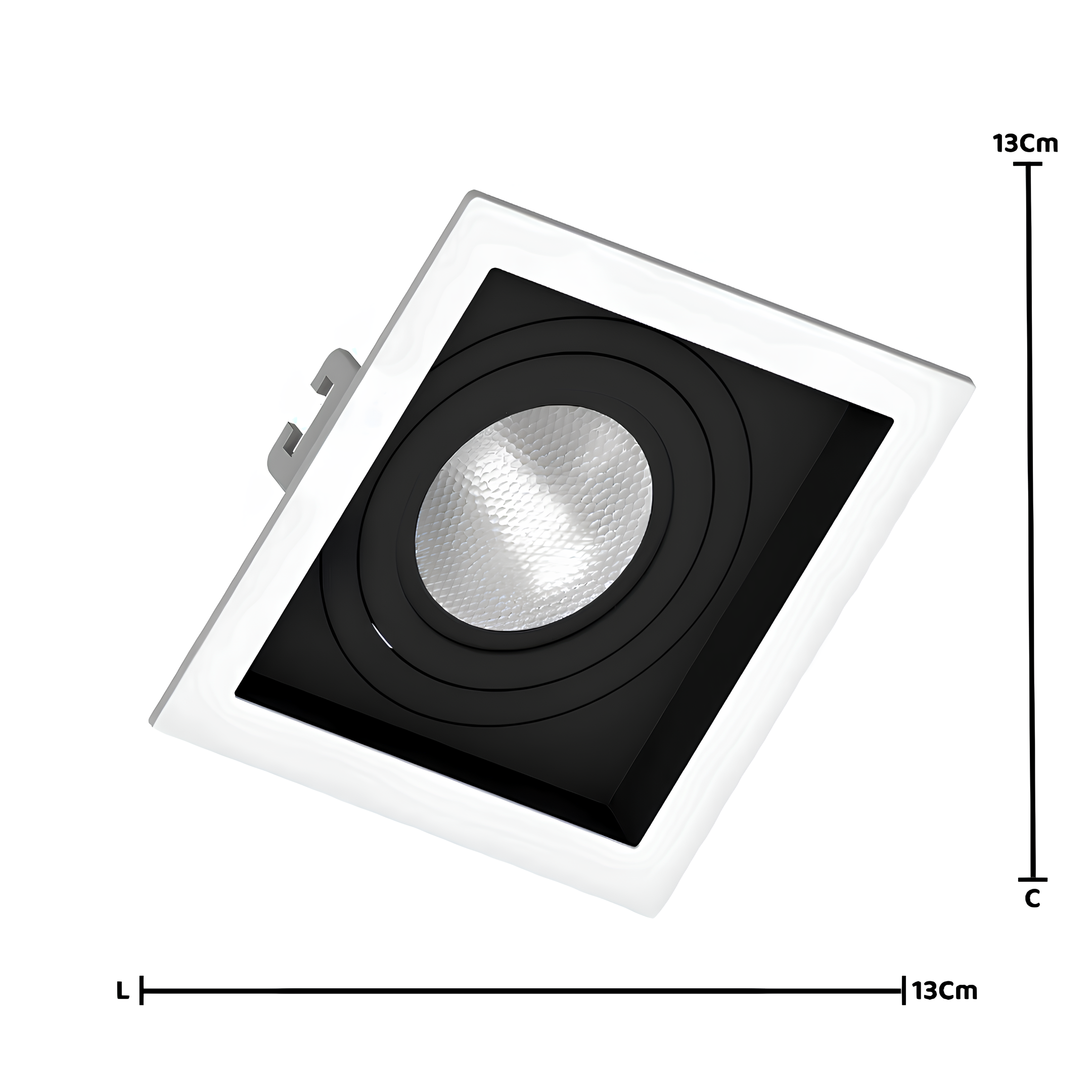 Spot Led Quadrado Par20 Br/Pt 4,9W 525Lm Bivolt E27 Philips