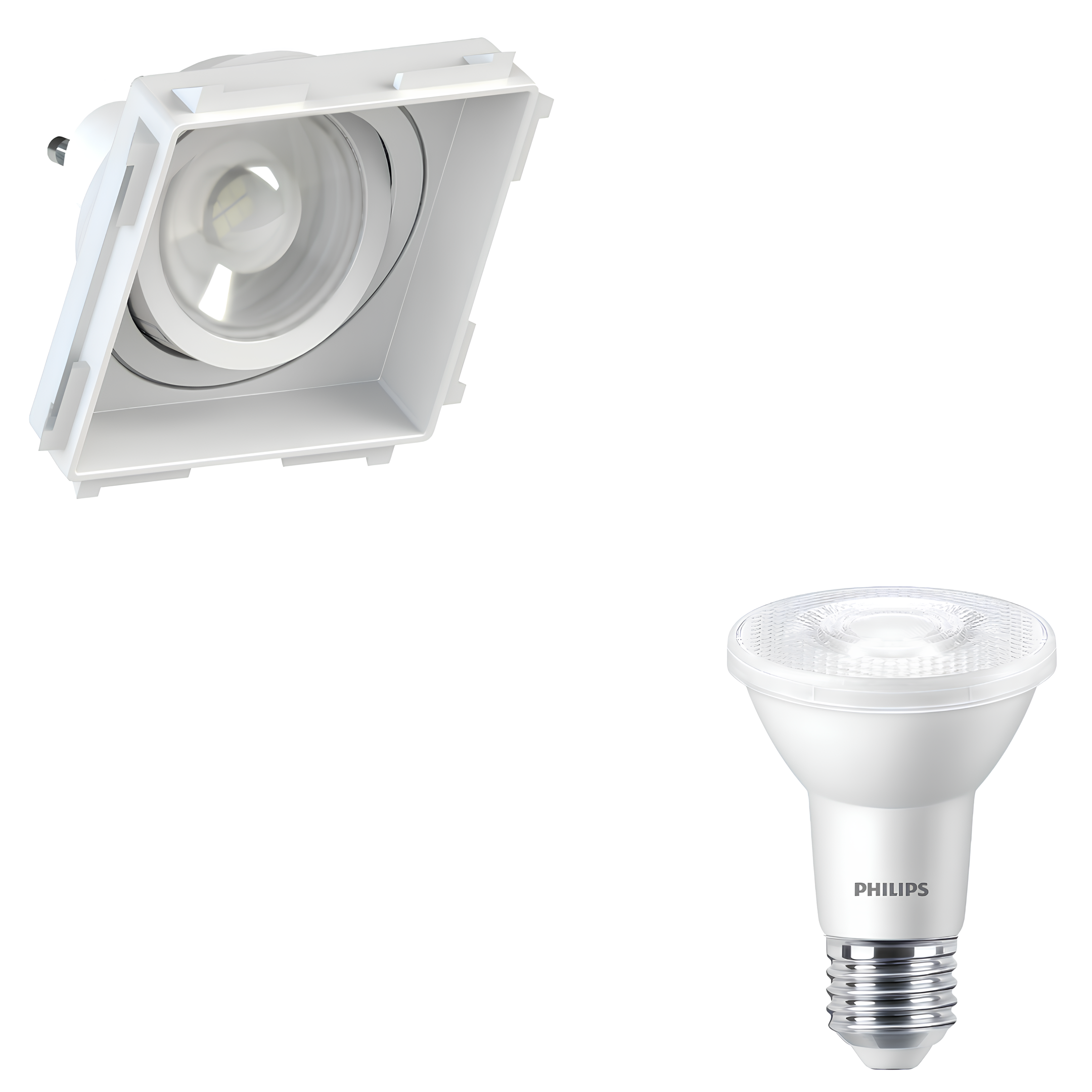 Spot Quadrado No Frame Par20 Br 4,9W 525Lm Bivolt Philips