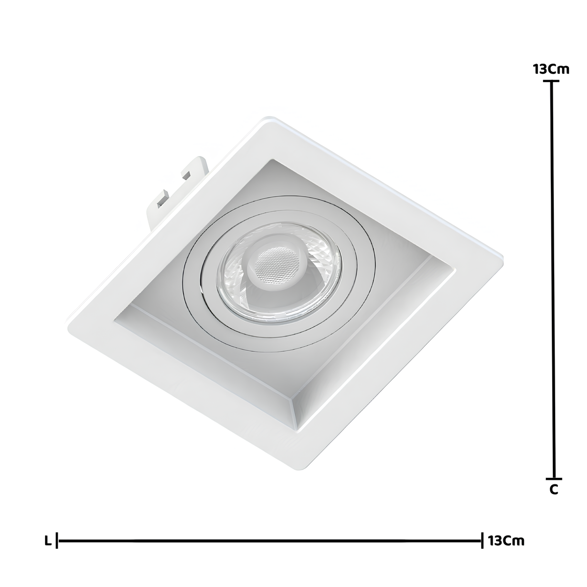 Spot Quadrado Recuado Par20 Branco 4,9W 525Lm Bivolt Philips