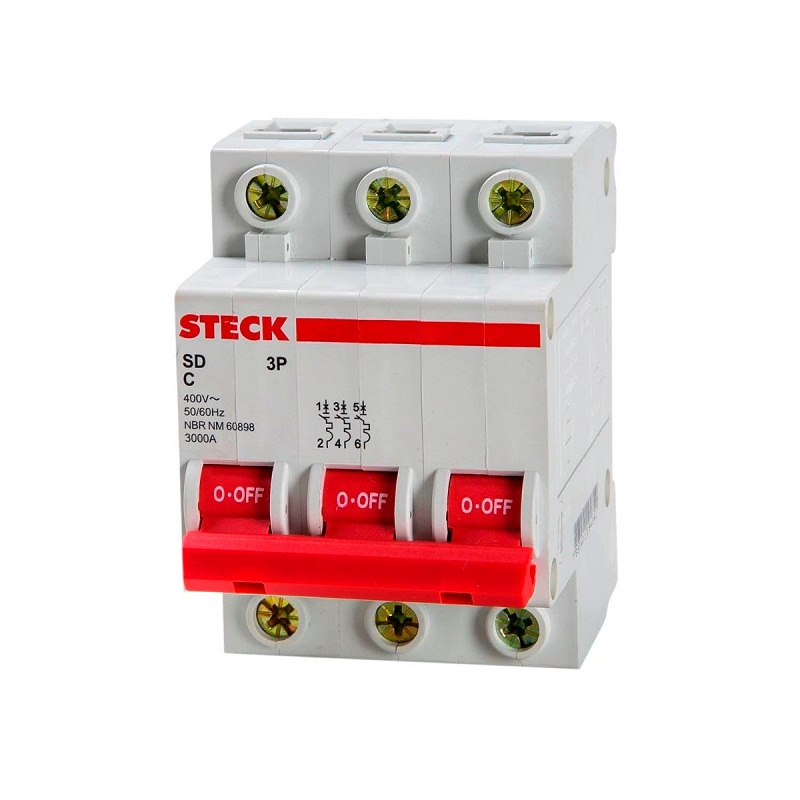 Disjuntor DIN Tripolar 40A SDD63C40 3KA – STECK