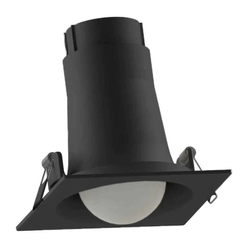 Spot Led Quadrado Embutir Preto Bulbo 9W 803Lm Bivolt Osram