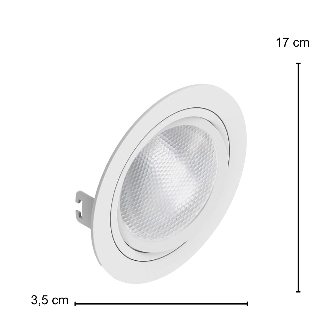 Spot Led Redondo Branco Par30 9,5W 900Lm Ip20 Bivolt Osram