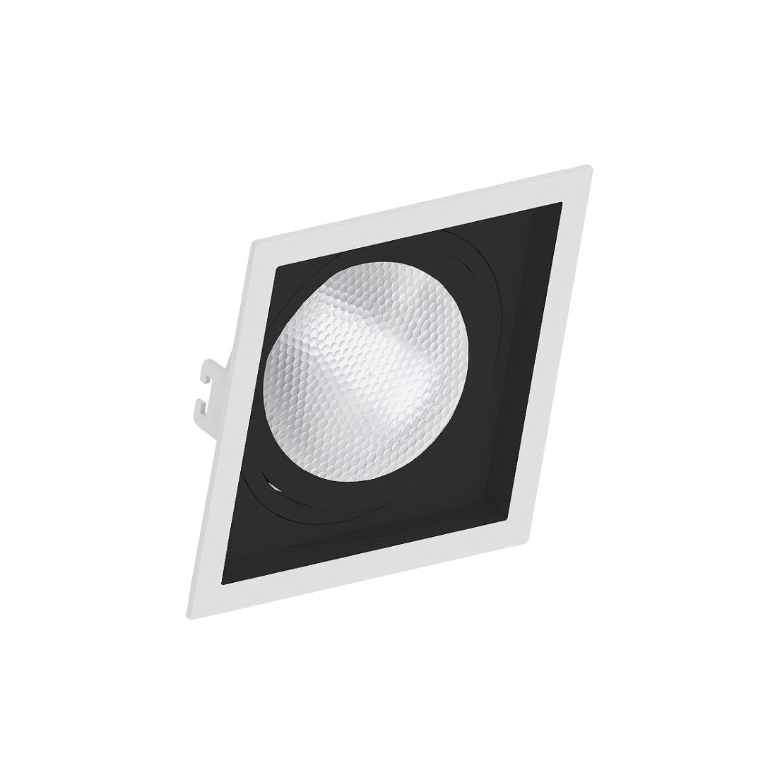 Spot Quadrado Recuado Br/Pt Par30 Hci 28W 3000K 3000Lm 15° Osram